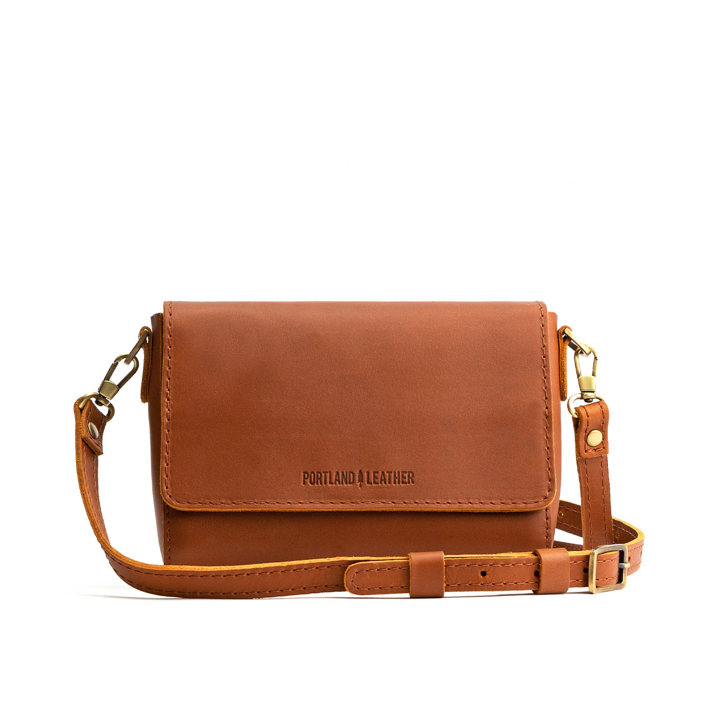 Honey Mini | Small Leather Crossbody Bag with Magnetic Messenger Bag Closure