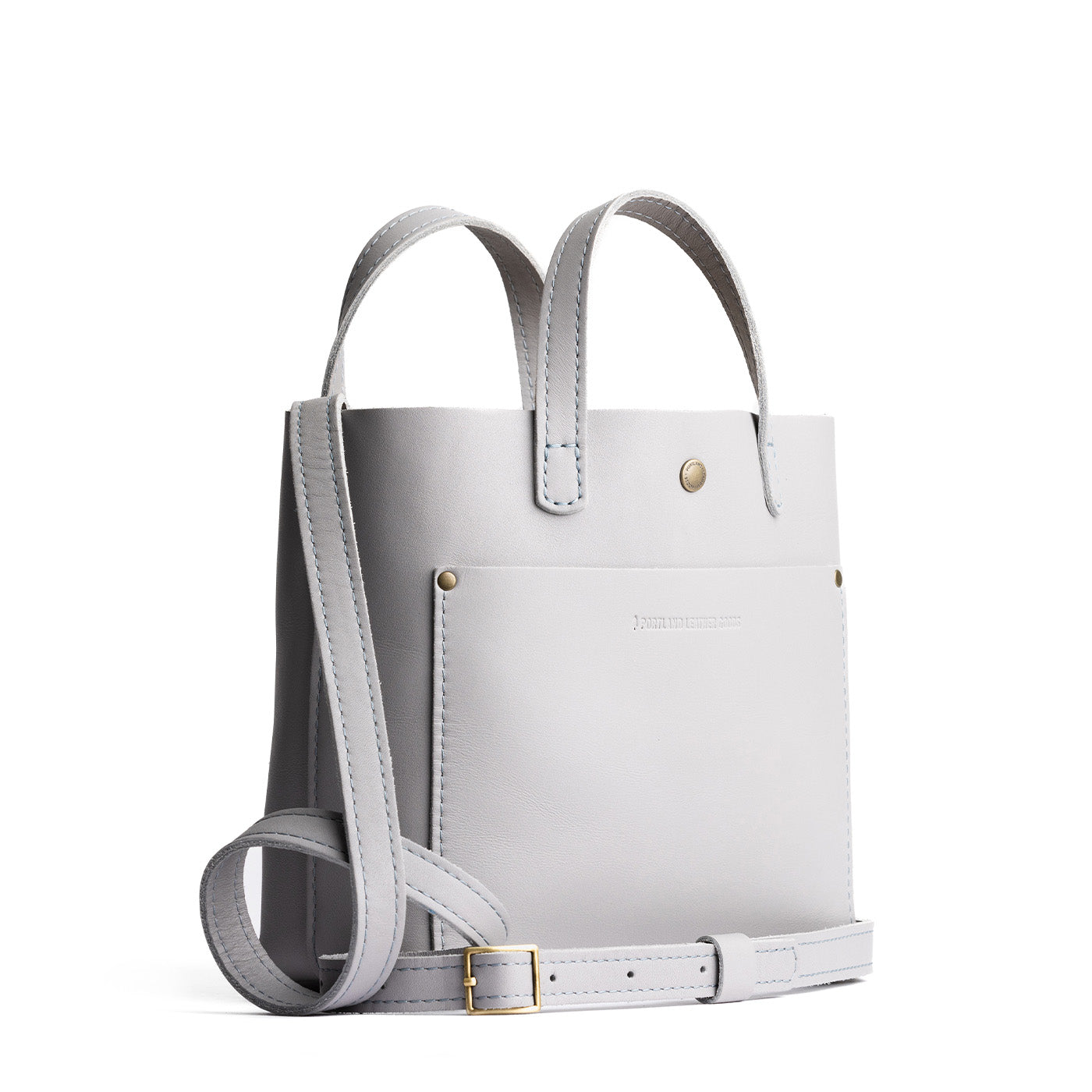 Formal Grey Classic | Crossbody tote bag with snap closure and front pocket