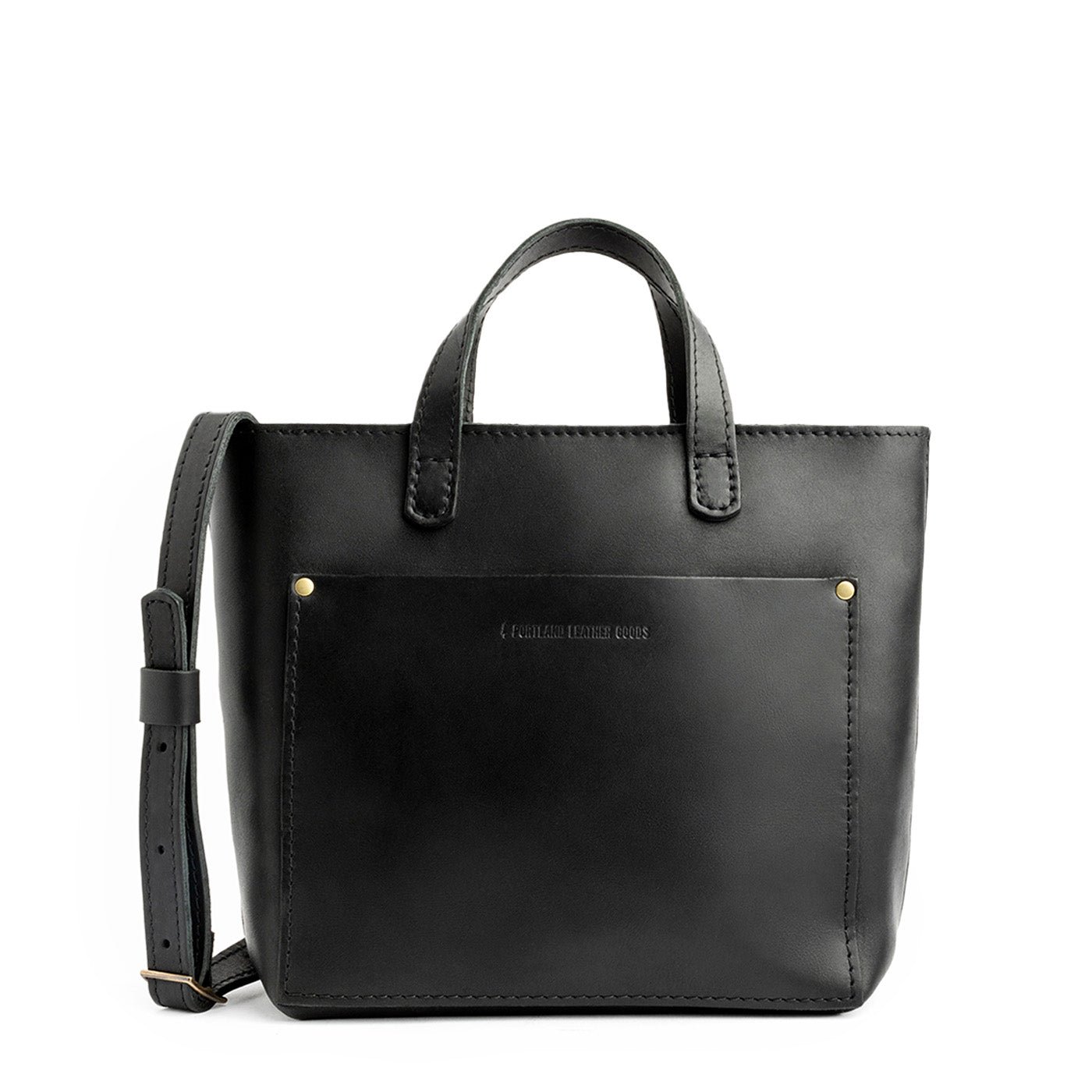 Black Zipper | Crossbody tote bag with zipper closure and front pocket