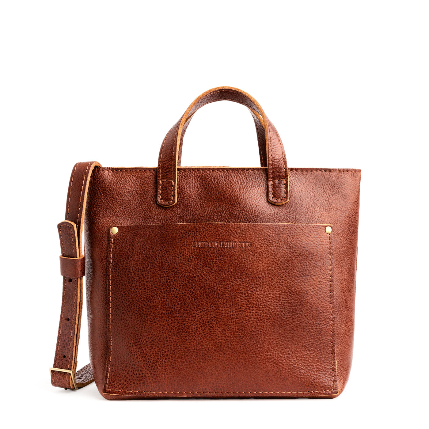 Nutmeg*Zipper | Crossbody tote bag with zipper closure and front pocket