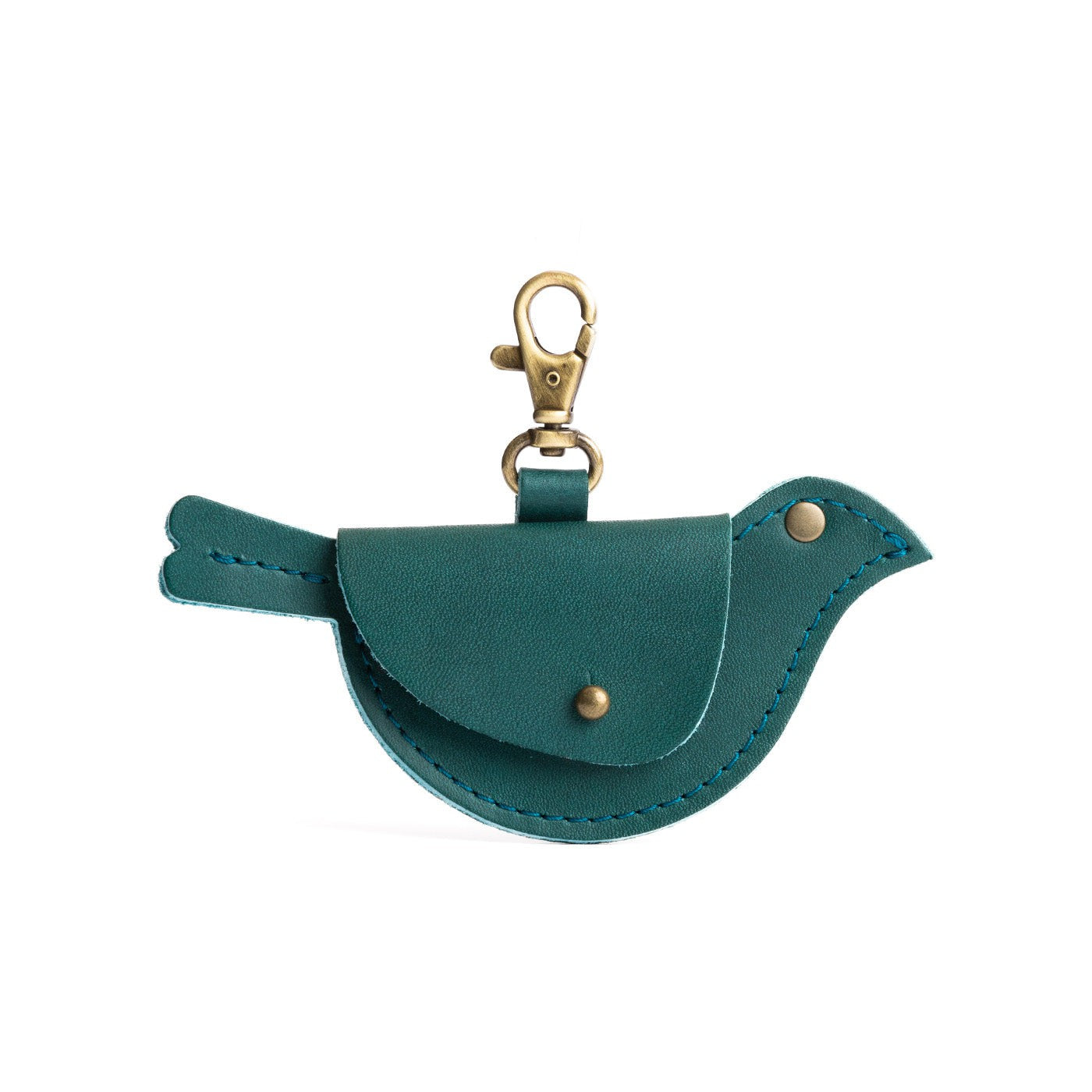 Caribbean | Bird shaped pouch with button closure and lobster clasp