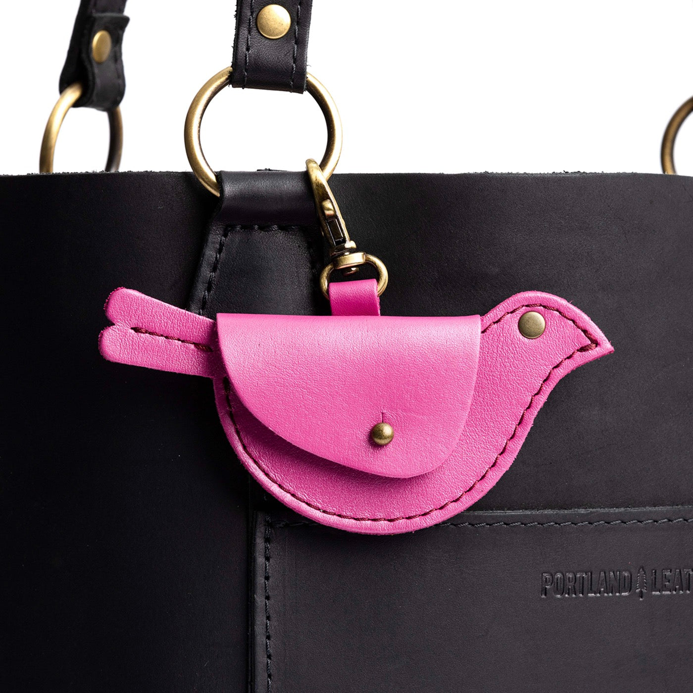 Lip Gloss | Bird shaped pouch with button closure and lobster clasp