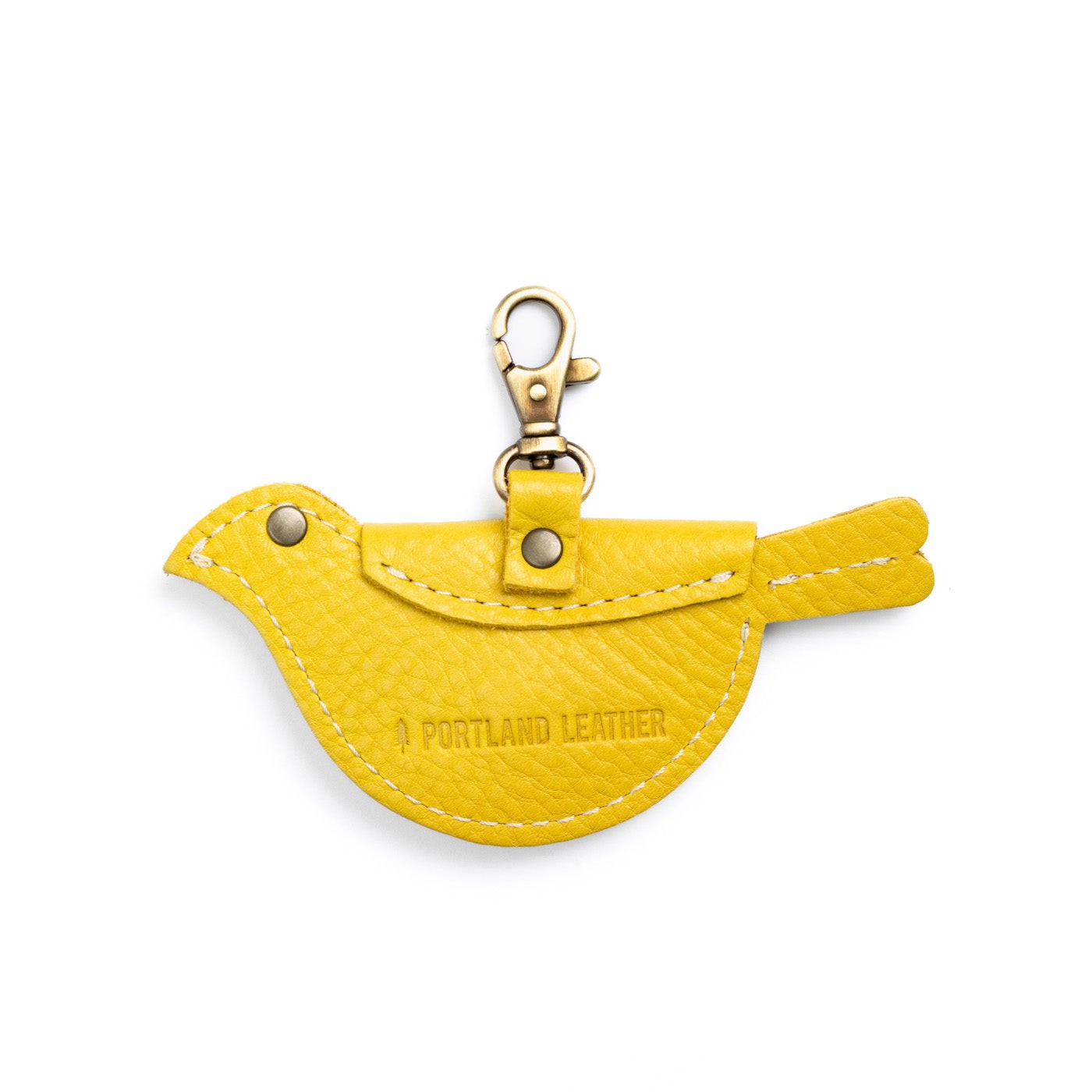 Naples | Bird shaped pouch with button closure and lobster clasp