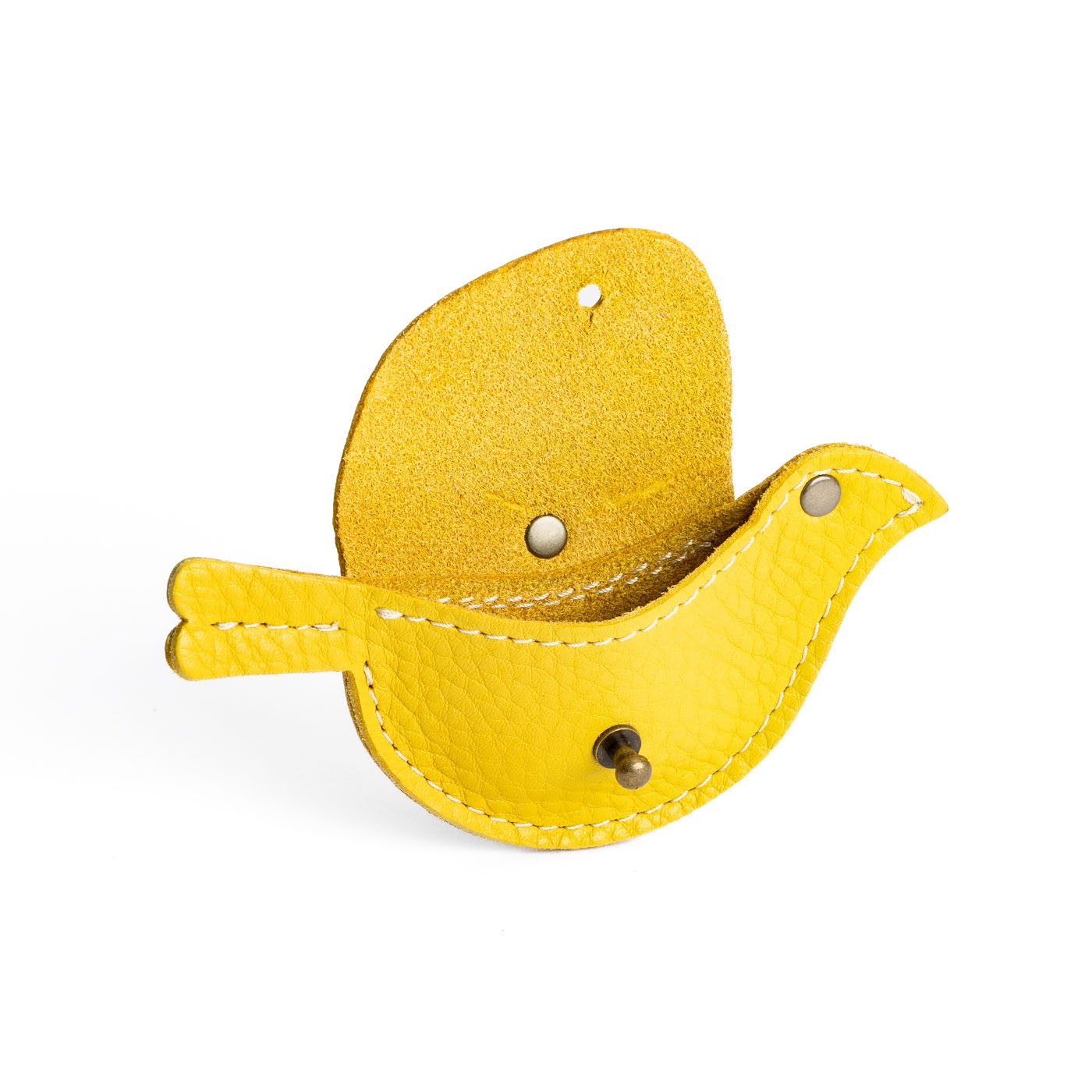 Naples | Bird shaped pouch with button closure and lobster clasp