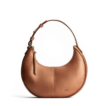 Hava*Classic | Crescent shaped shoulder bag with zipper closure and adjustable strap