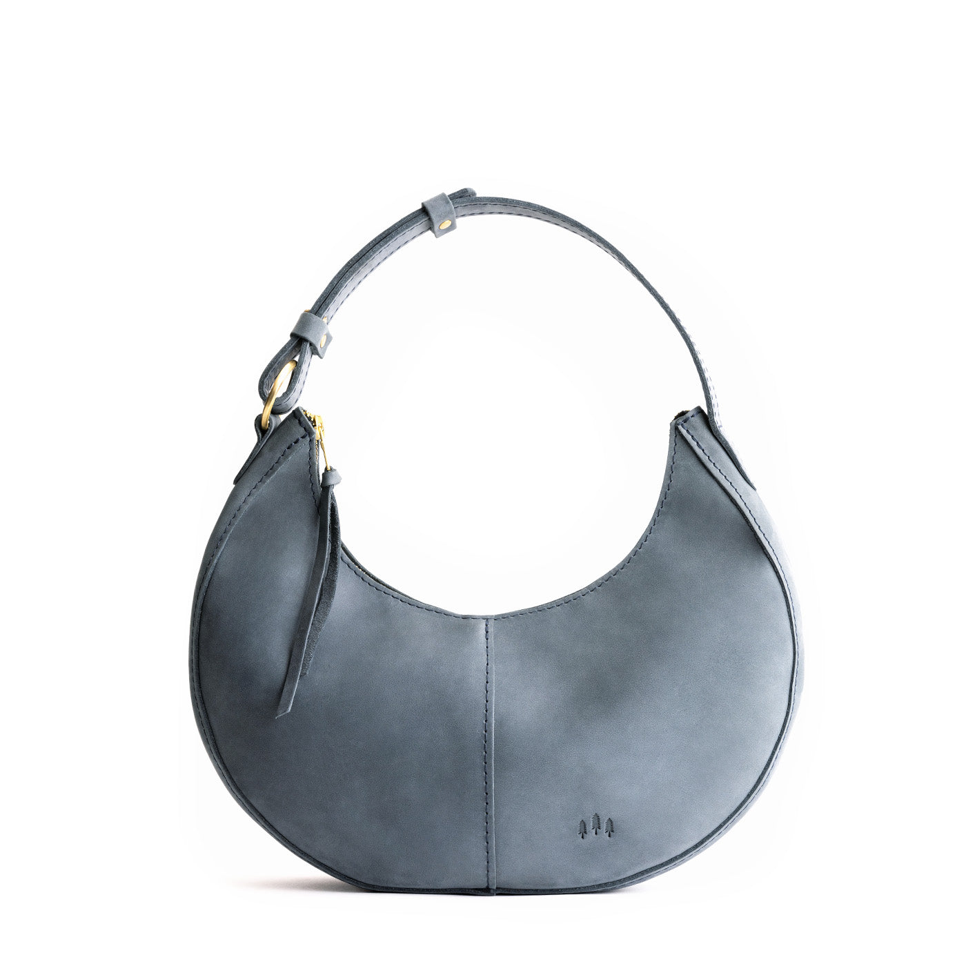 Storm*Classic | Crescent shaped shoulder bag with zipper closure and adjustable strap