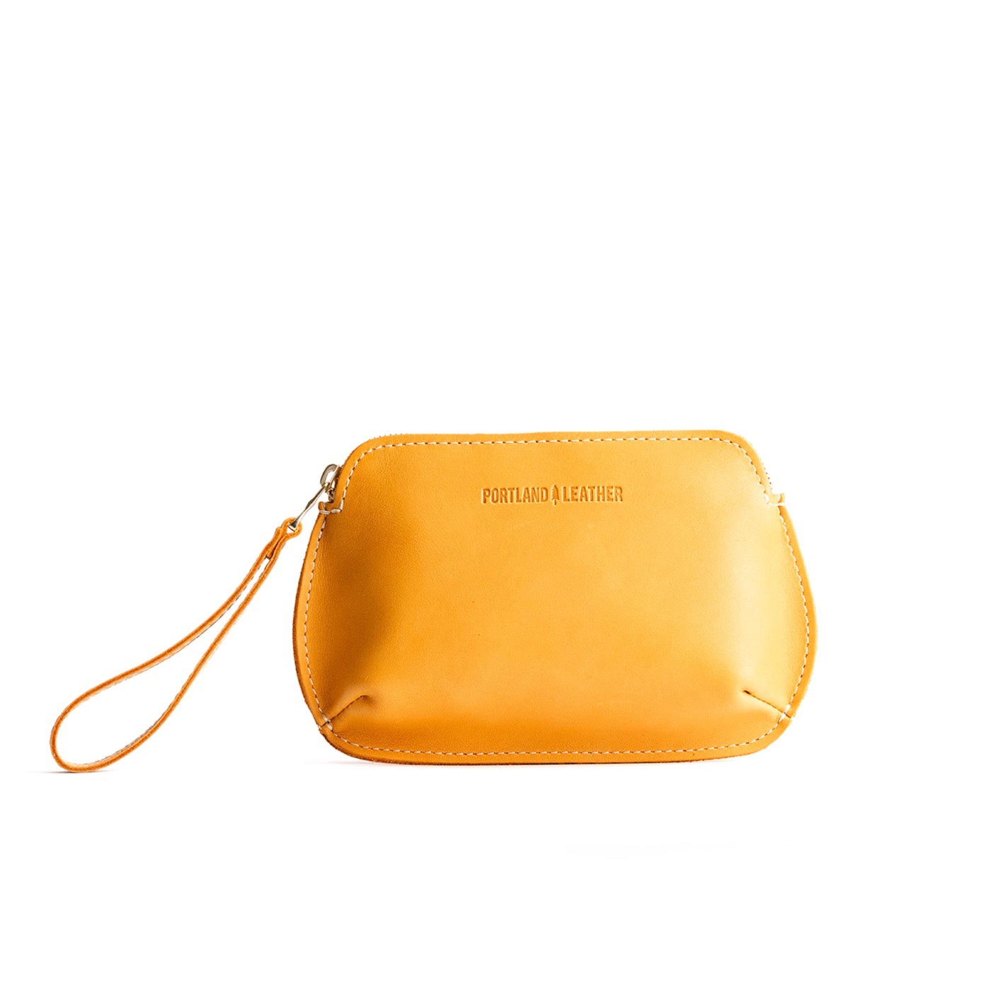 Sunflower Large | Large pouch with top zipper and curved edges