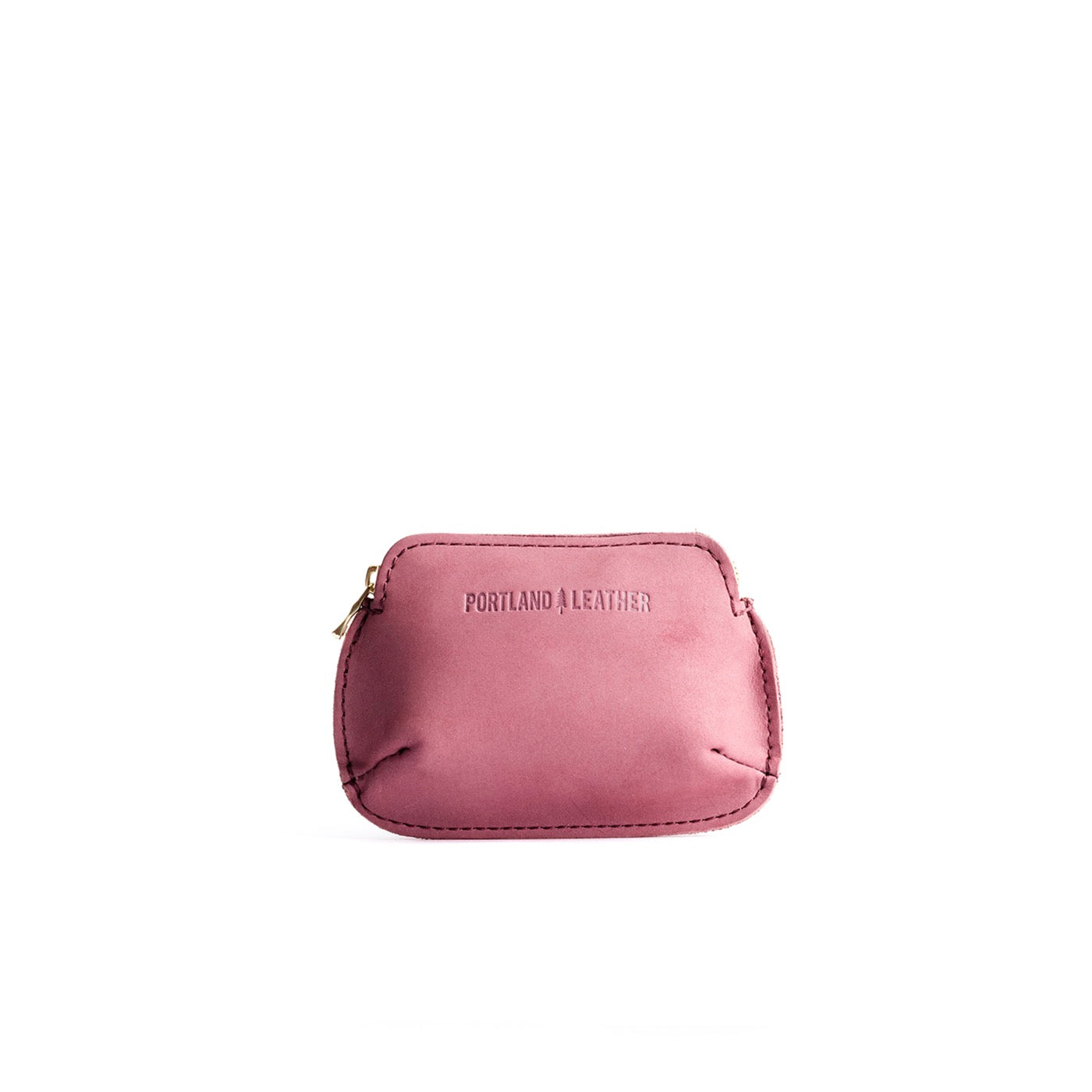 Foxglove Small | Small pouch with top zipper and curved edges