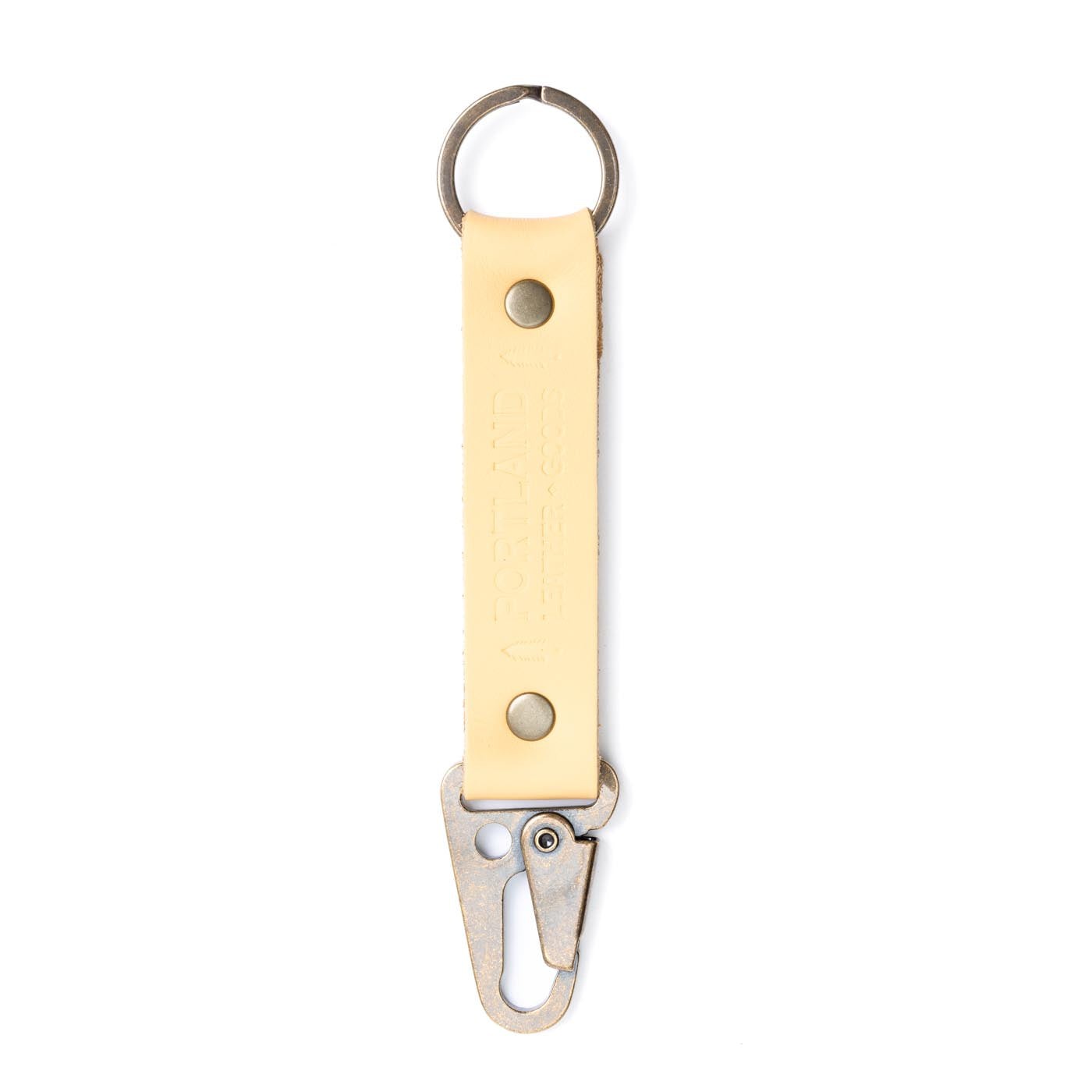 Vanilla*Long | leather logo branded keychain