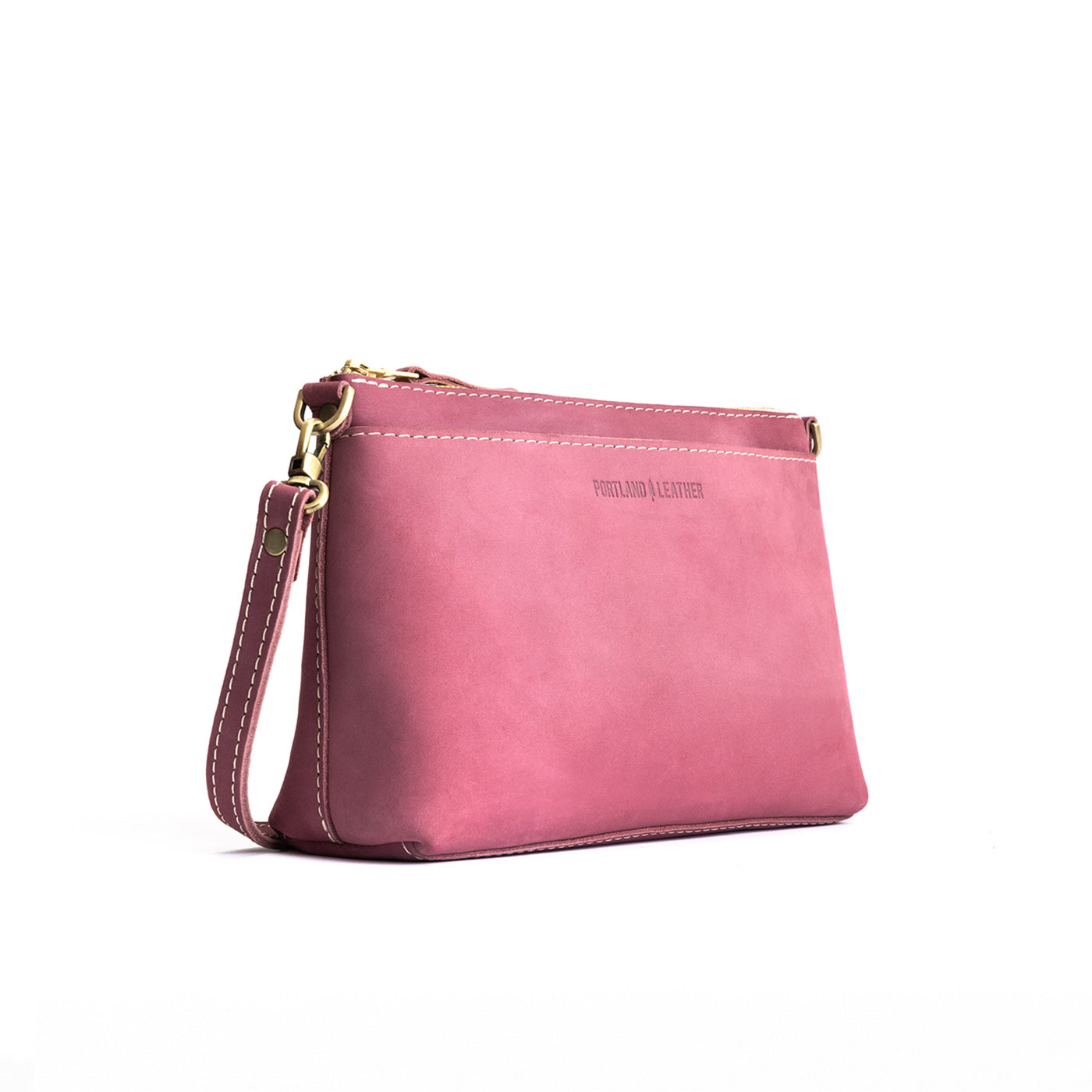  Foxglove | Zip top petite crossbody bag with detachable strap