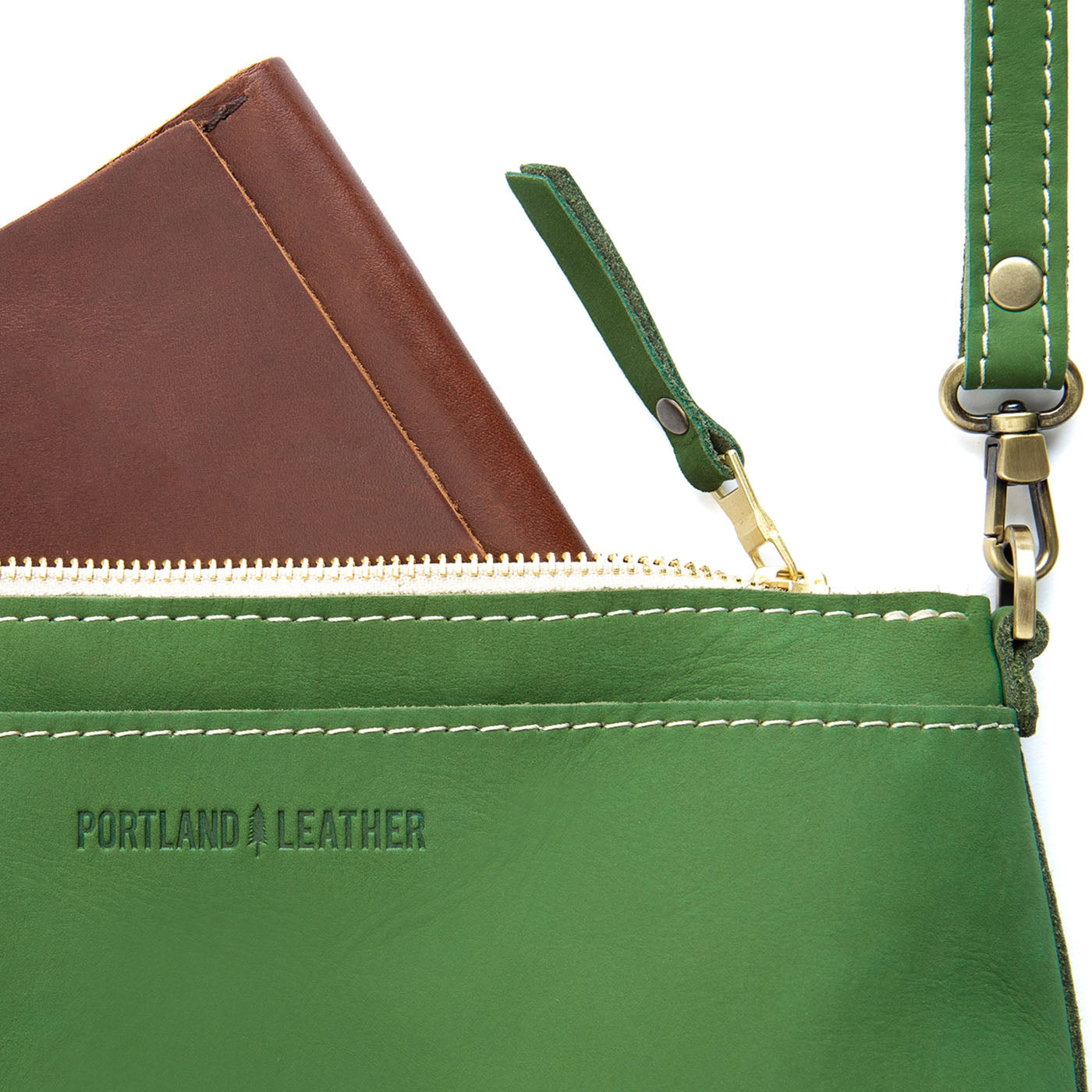  Succulent | Zip top petite crossbody bag with detachable strap