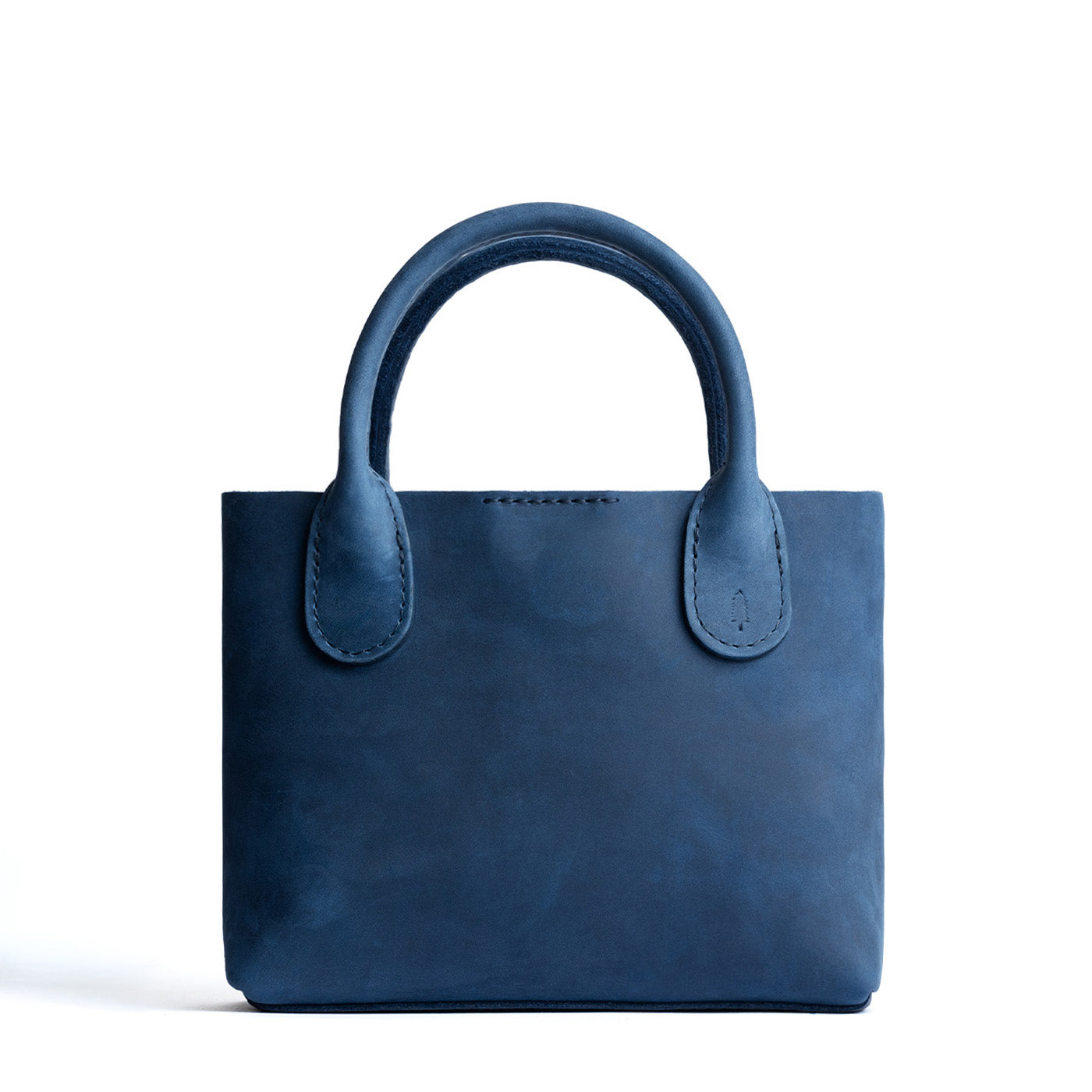  Deep Water Small | Petite tote purse with structured leather handles and crossbody strap