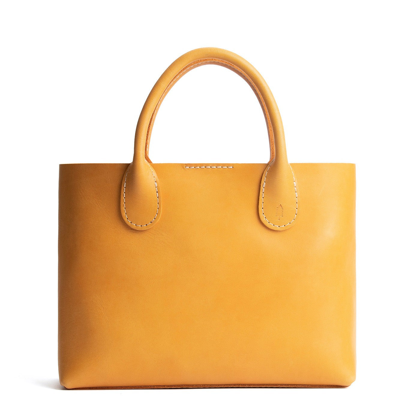 Sunflower*Large | Mid-size tote purse with  structured leather handles and crossbody strap