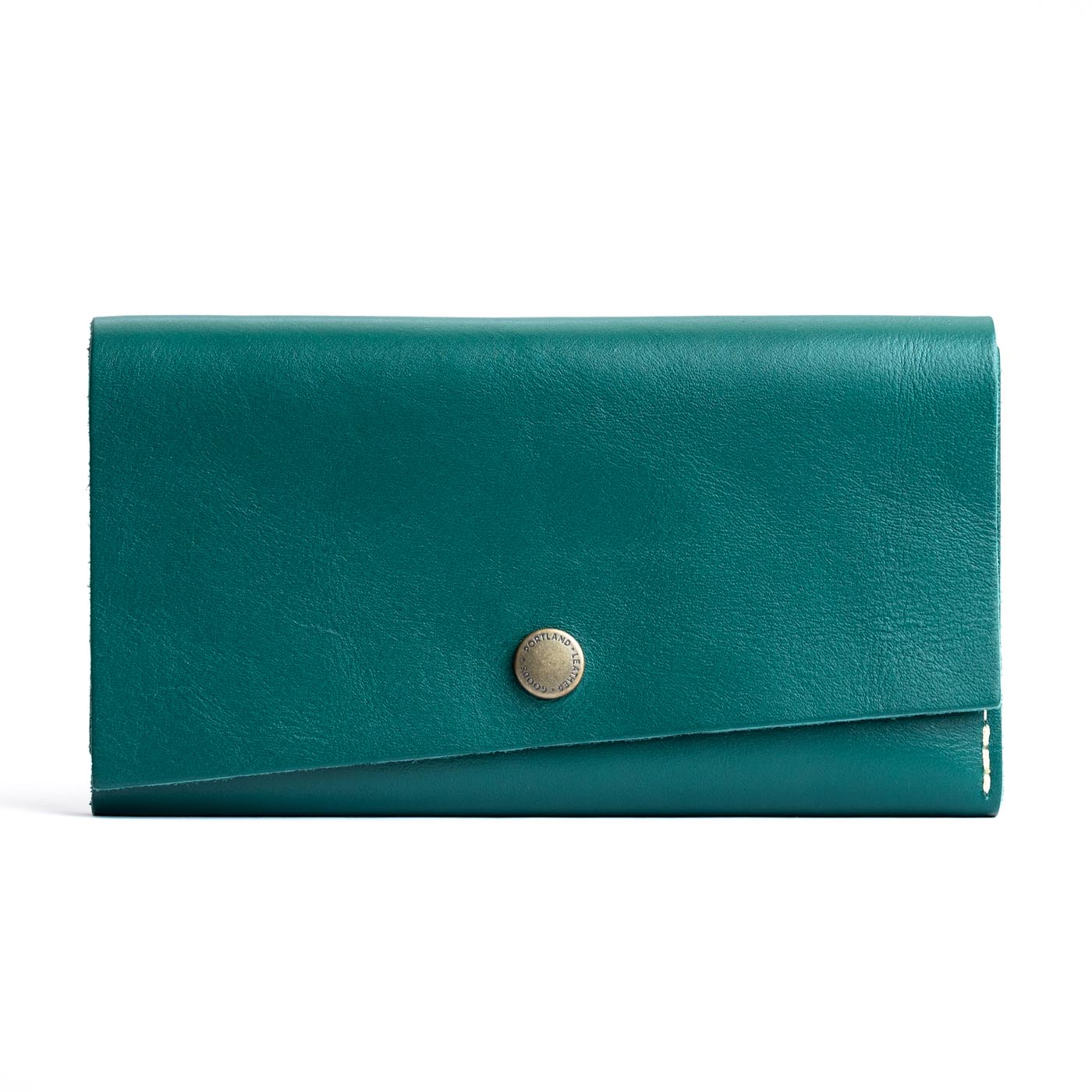 Peacock | Leather wallet with snap closure