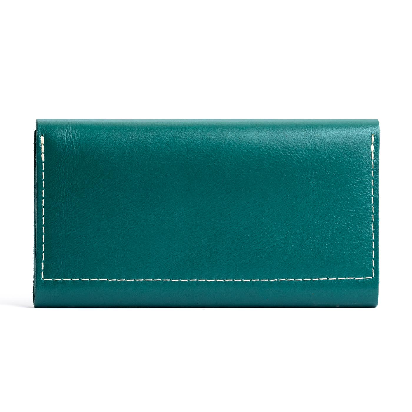 Peacock | Back side of leather wallet