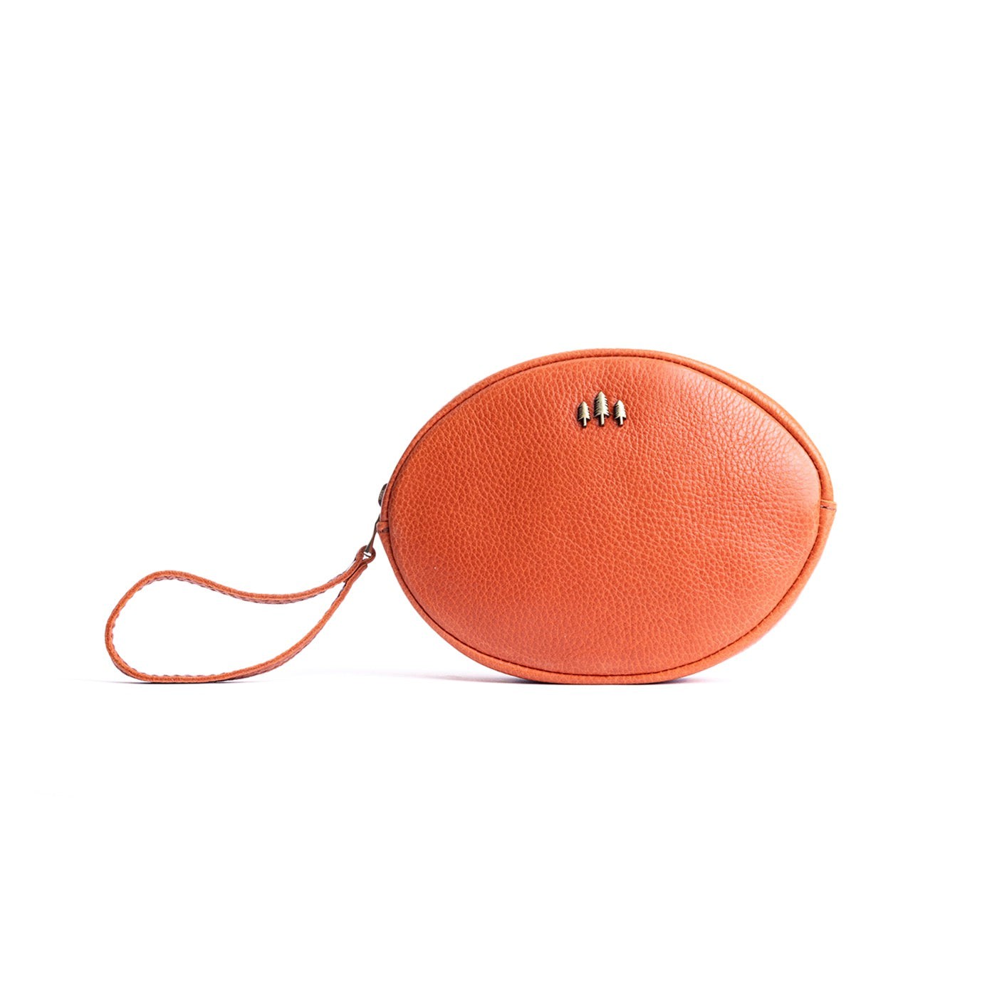 Koi*Large | Oval shaped pouch with zipper and wristlet strap