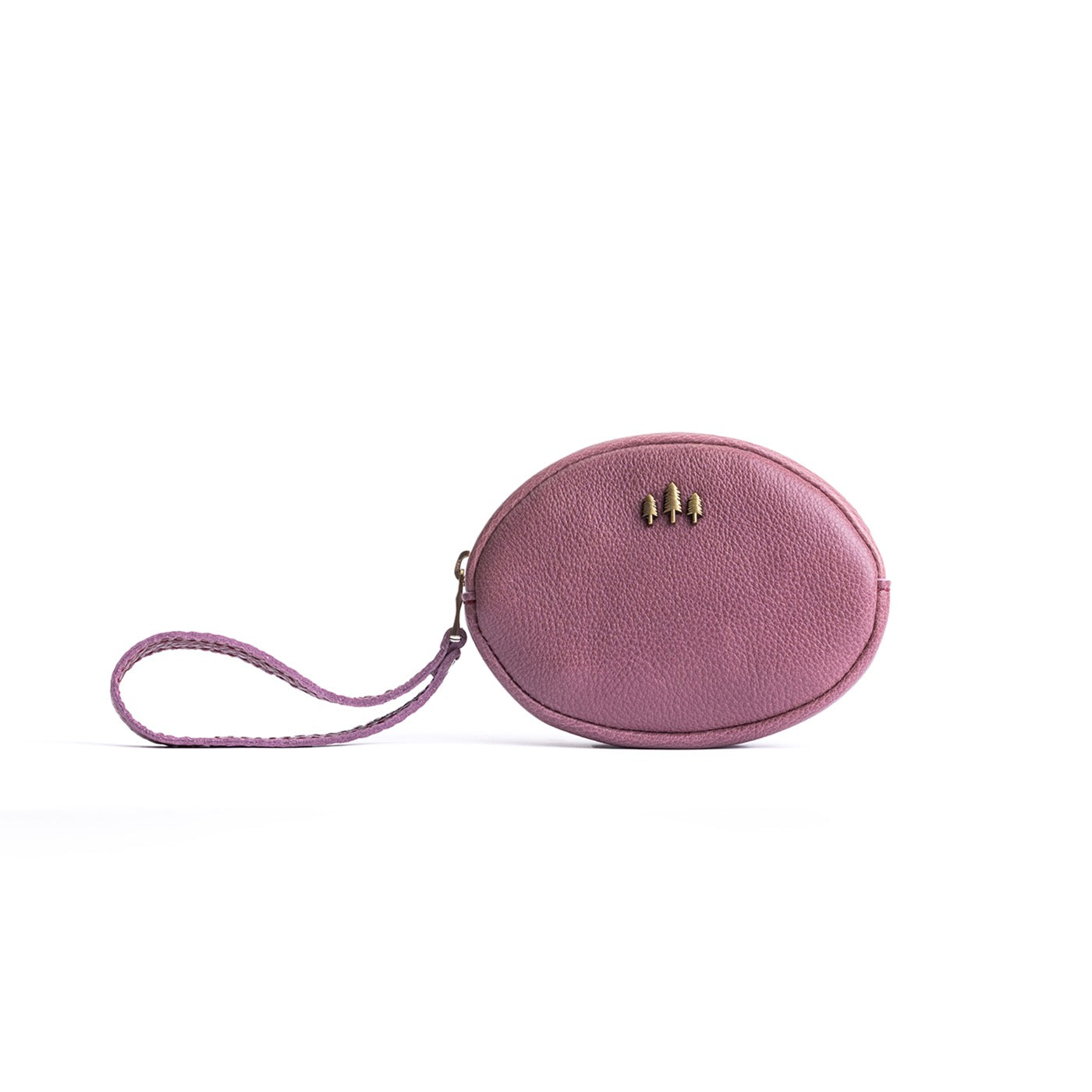 Kyoto*Small | Oval shaped pouch with zipper and wristlet strap