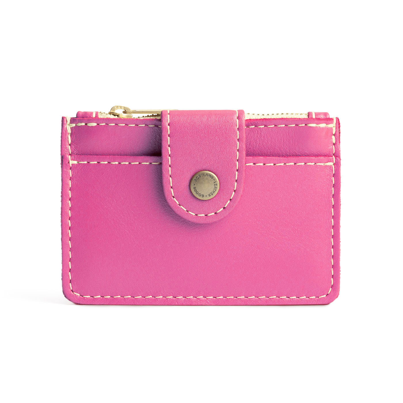 Lip Gloss | Compact wallet with snap closure and zippered pouch