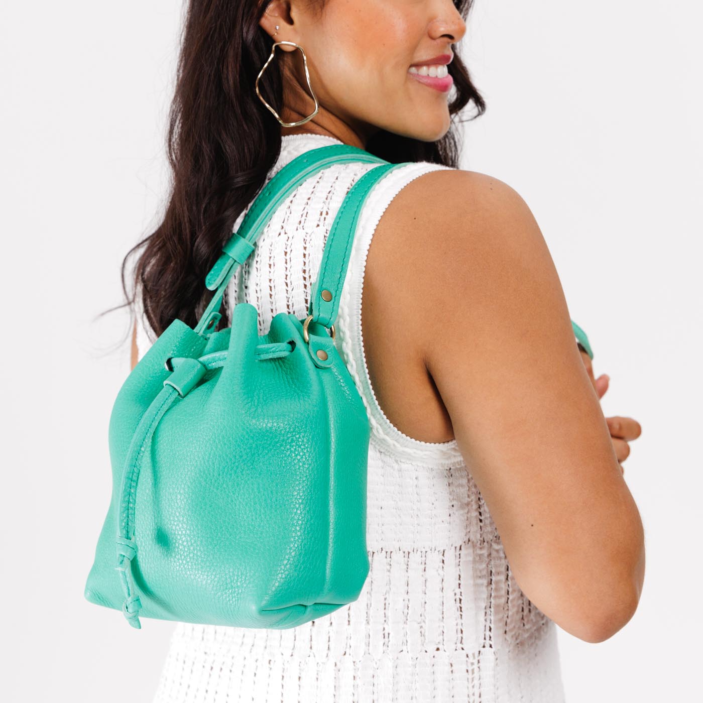 West Palm*Small | Slouchy crossbody bag with drawstring closure