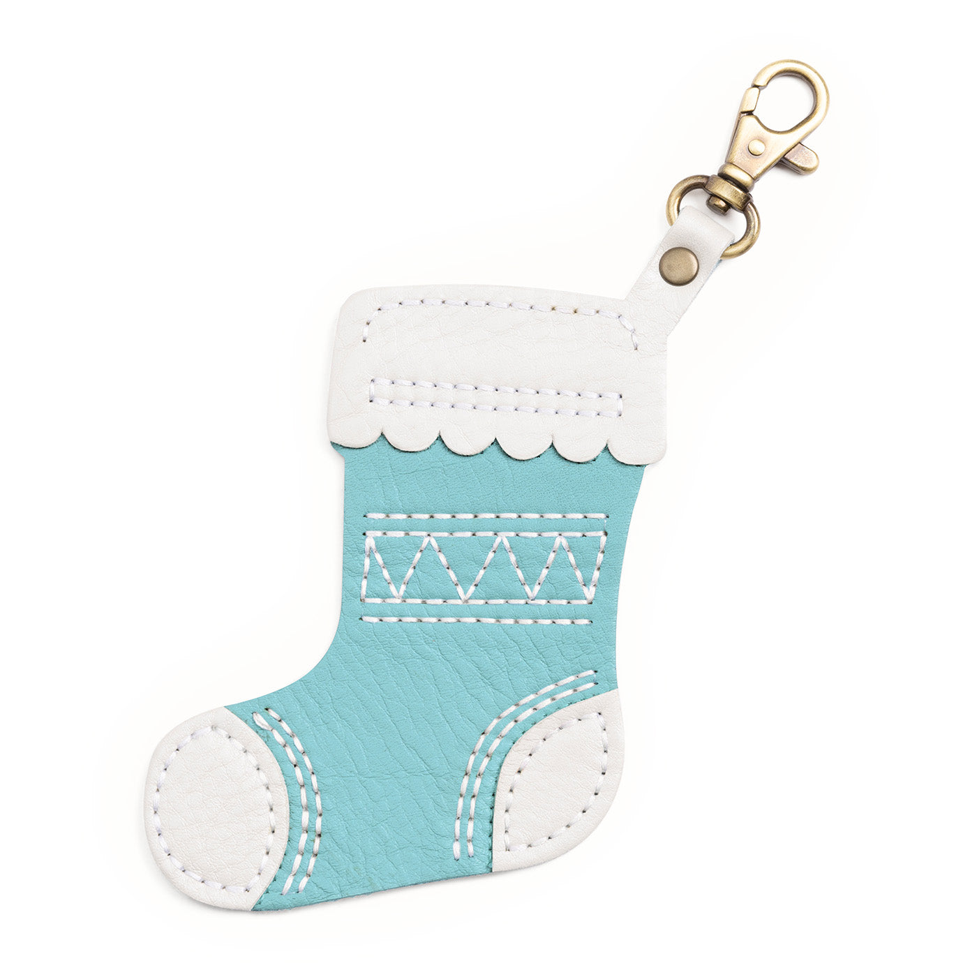 Cabo | Stocking shaped leather keychain with swivel clasp