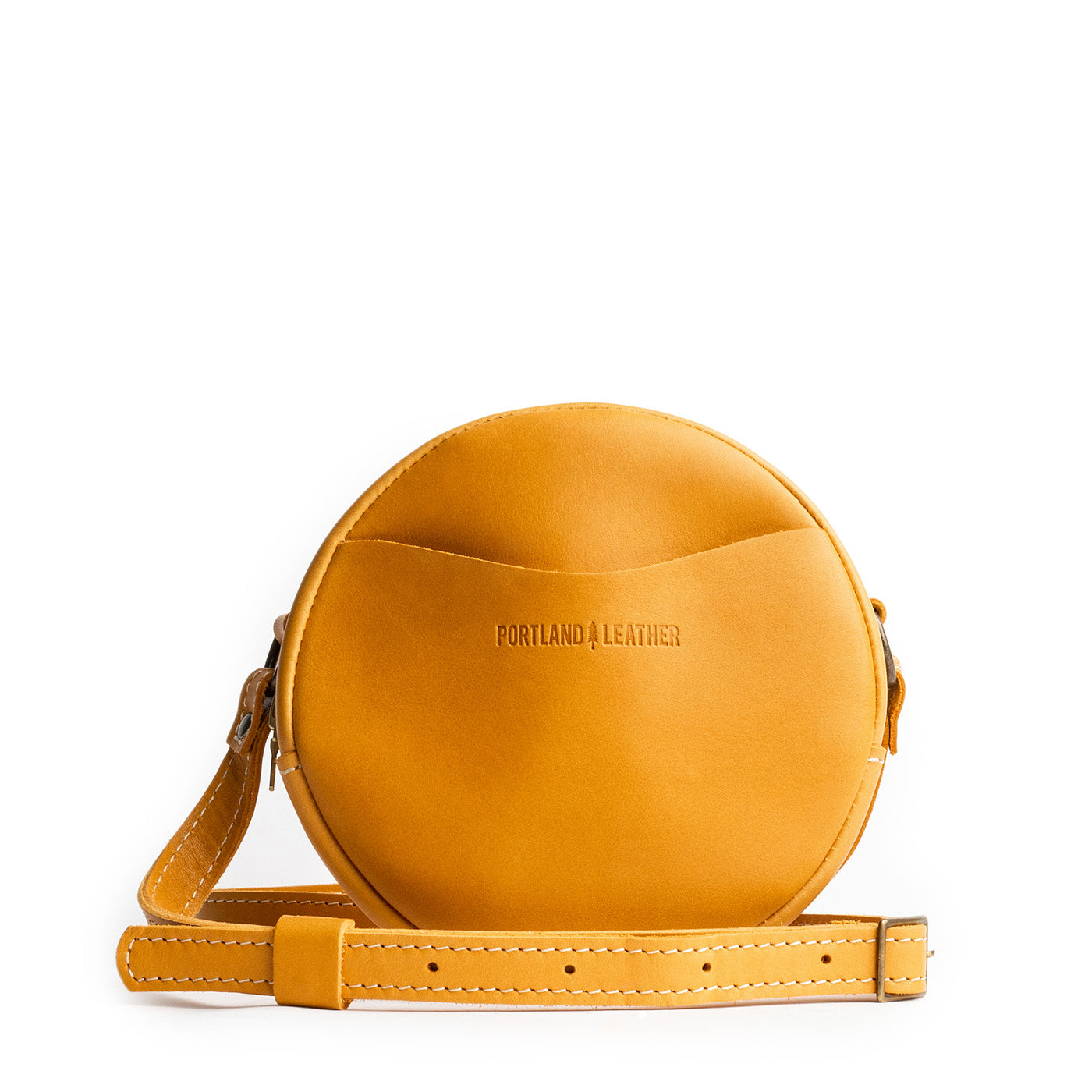 Sunflower*Small | Circle shaped crossbody bag with top zipper