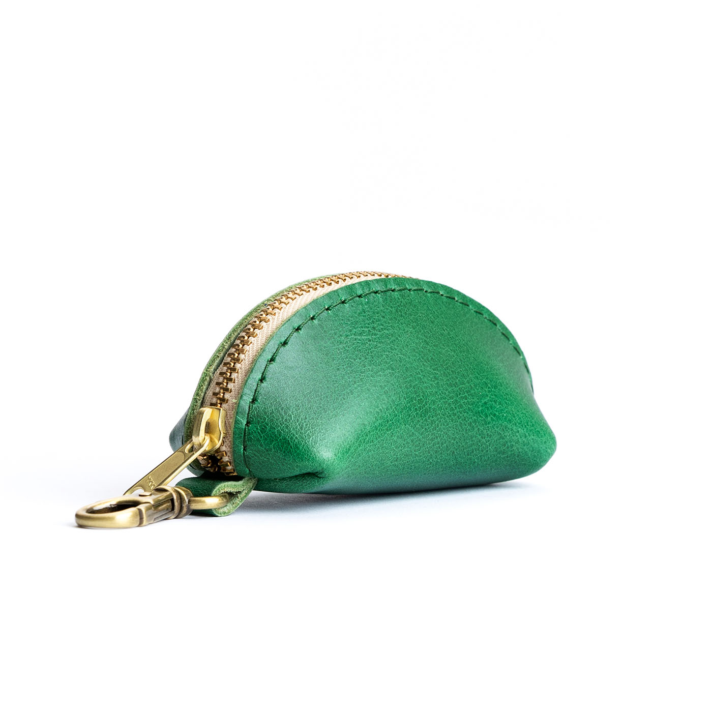 All Color: Cowboy Mint | Small taco shaped pouch, swivel lobster clasp