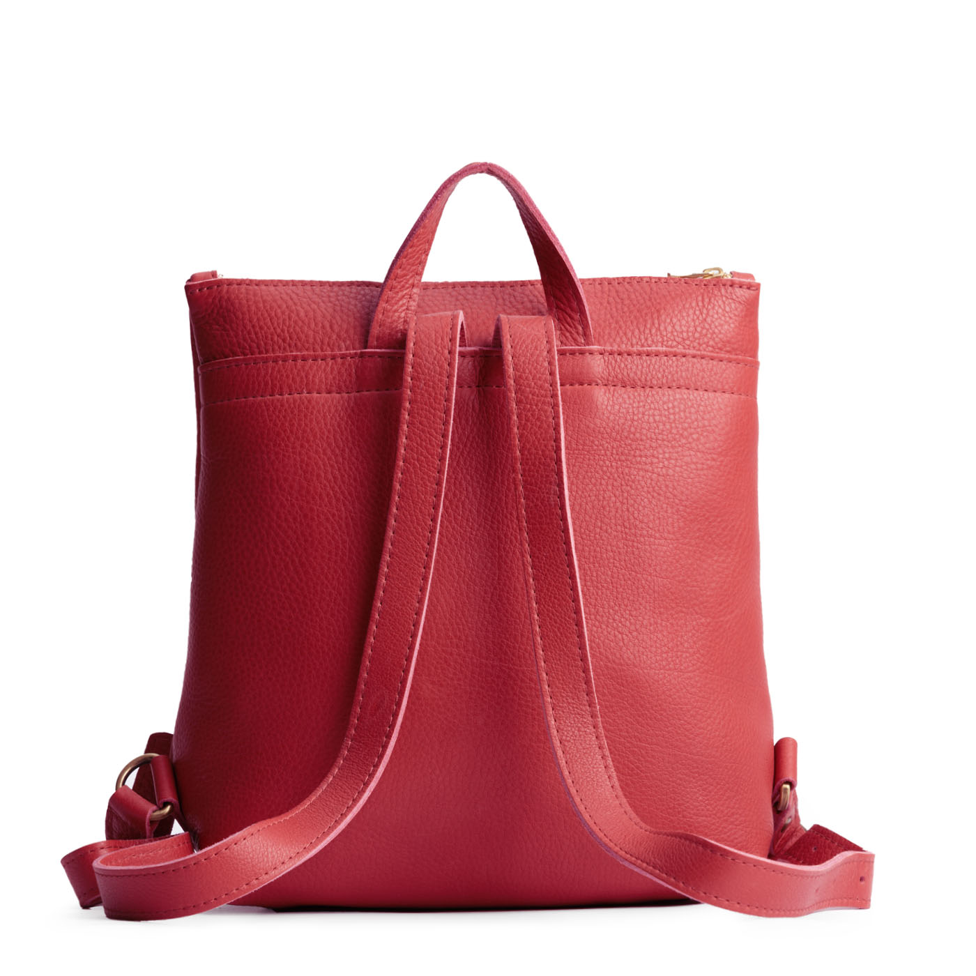 Sugar | Square slim leather tote backpack