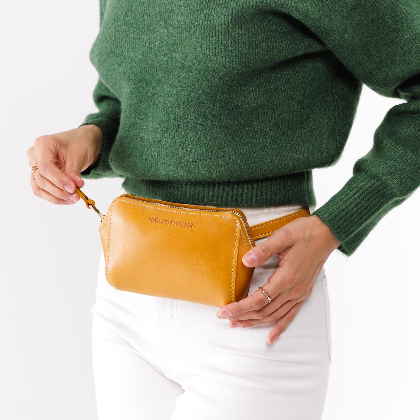  Sunflower | Petite bag with top zipper closure and adjustable belt strap