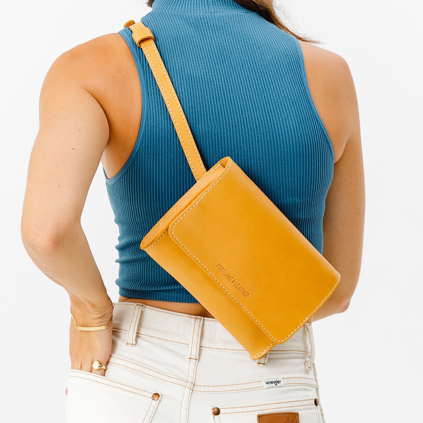  Sunflower | Petite bag with magnetic flap closure and adjustable belt strap