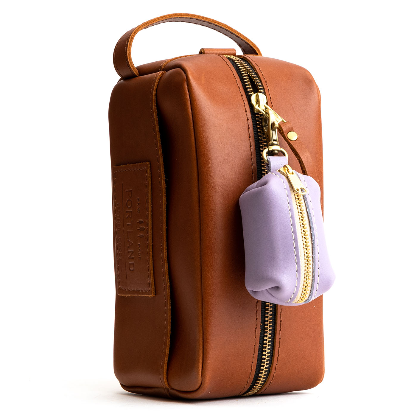 All Color: Lavender | Leather small keychain pouch