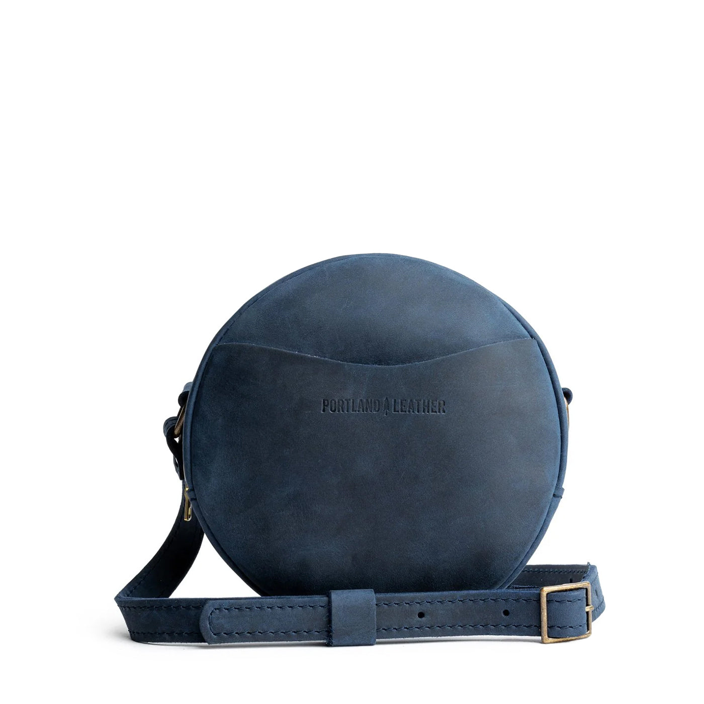 Deep Water Small | Circle shaped crossbody bag with top zipper