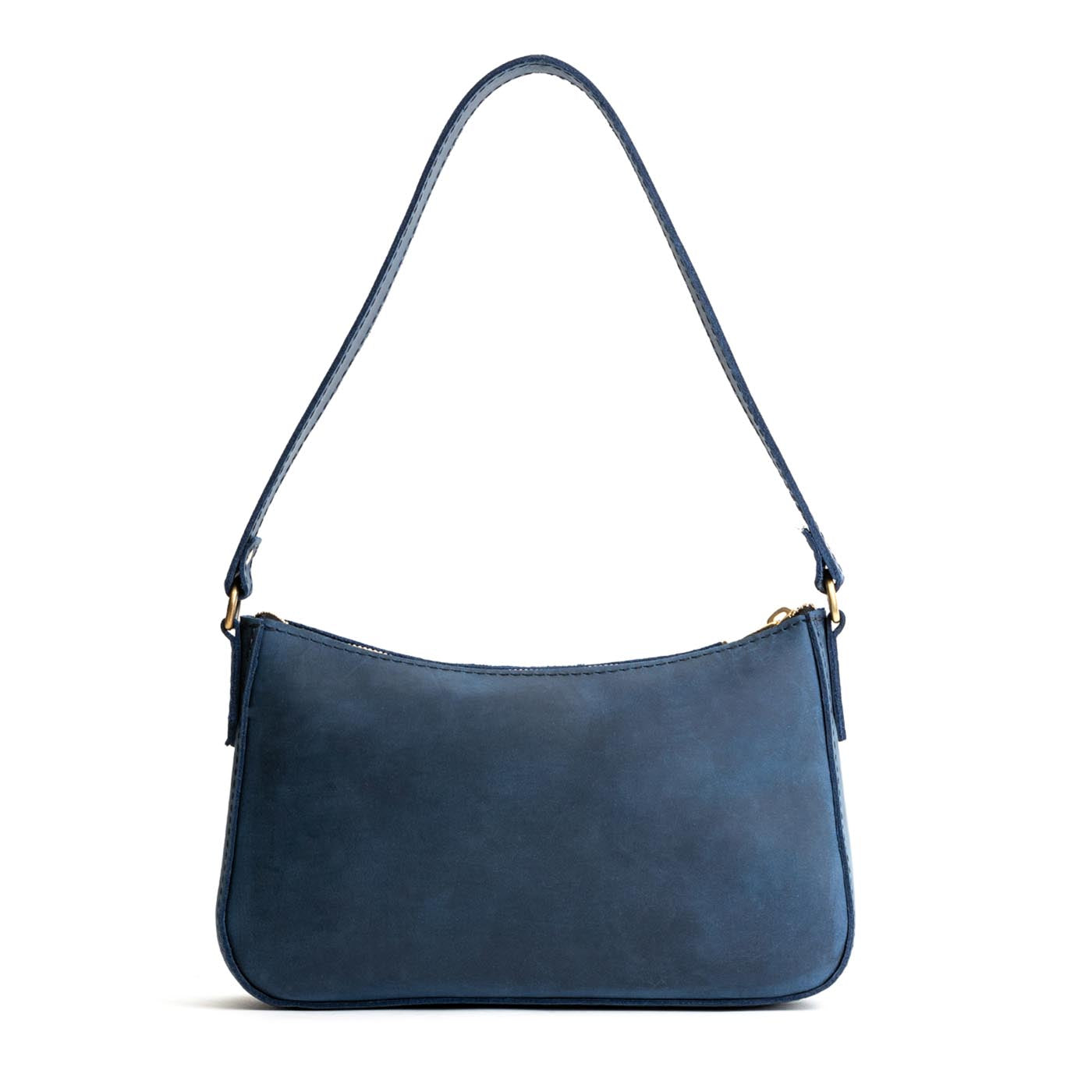  Deep Water | Petite bean shaped shoulder bag with a zipper closure