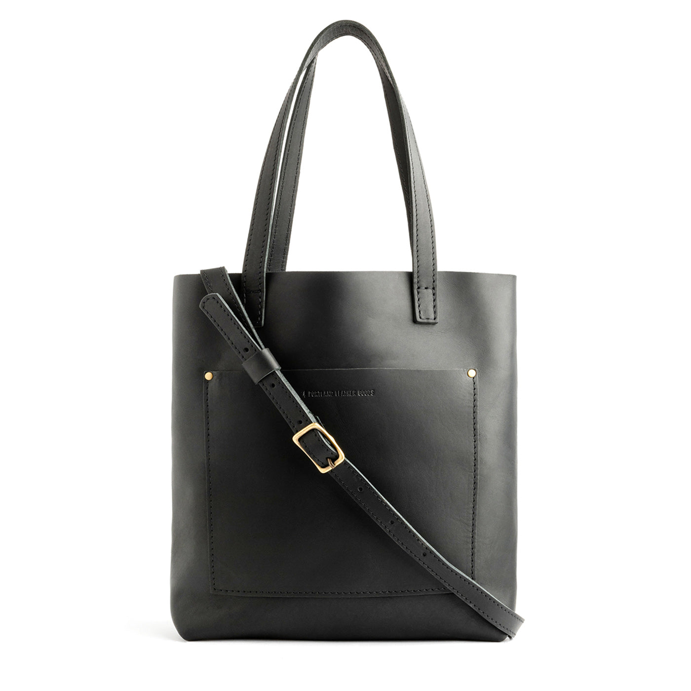  Black Classic | Medium Tote with dual shoulder straps and crossbody strap Zipper