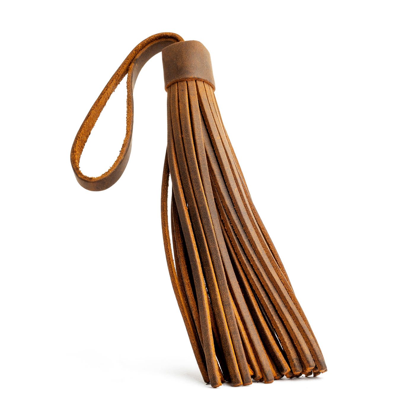 Canyon Jumbo | Fringed leather tassel with leather loop