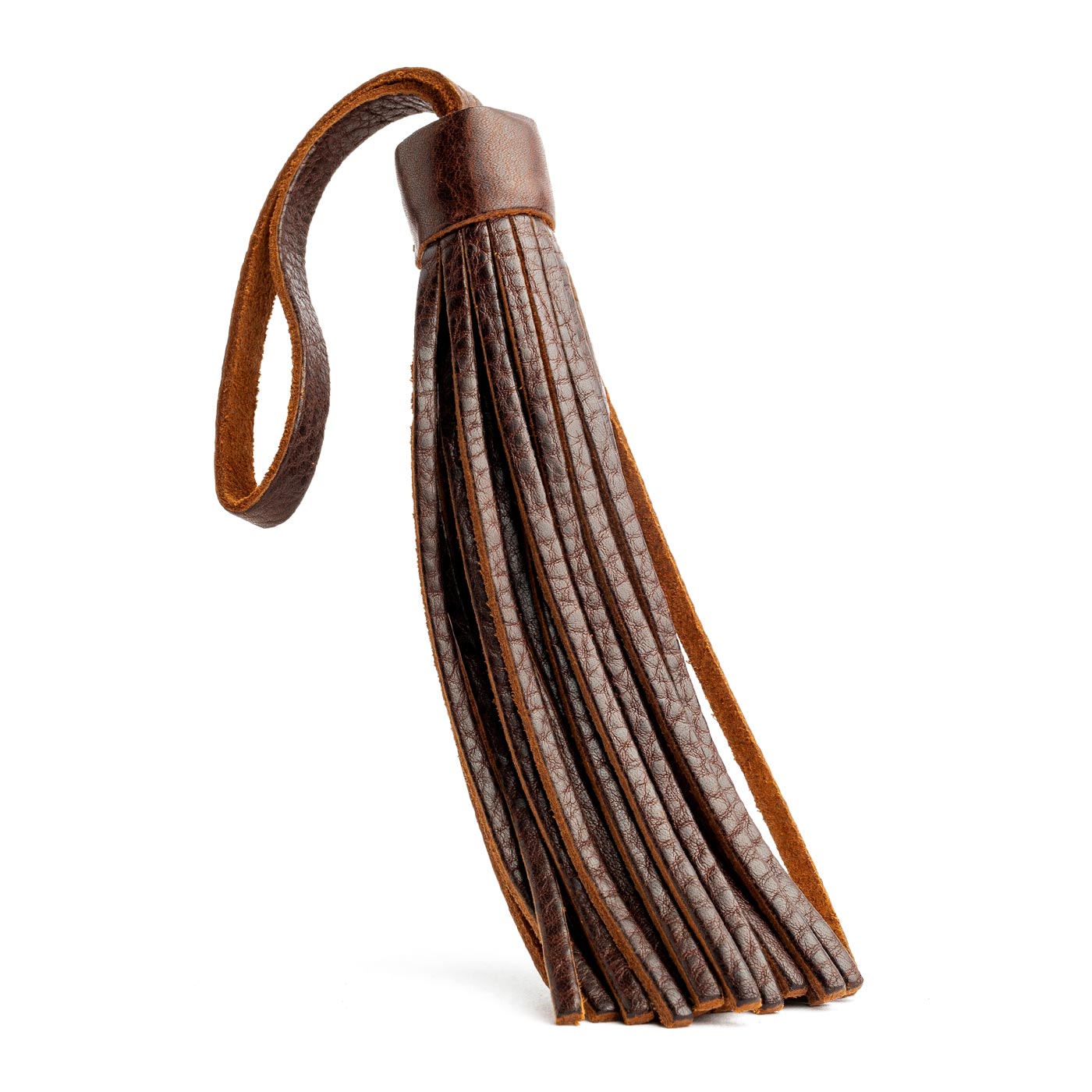 Coldbrew*Jumbo | Fringed leather tassel with leather loop