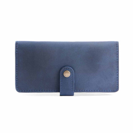 Deep Water | Leather wallet with snap closed