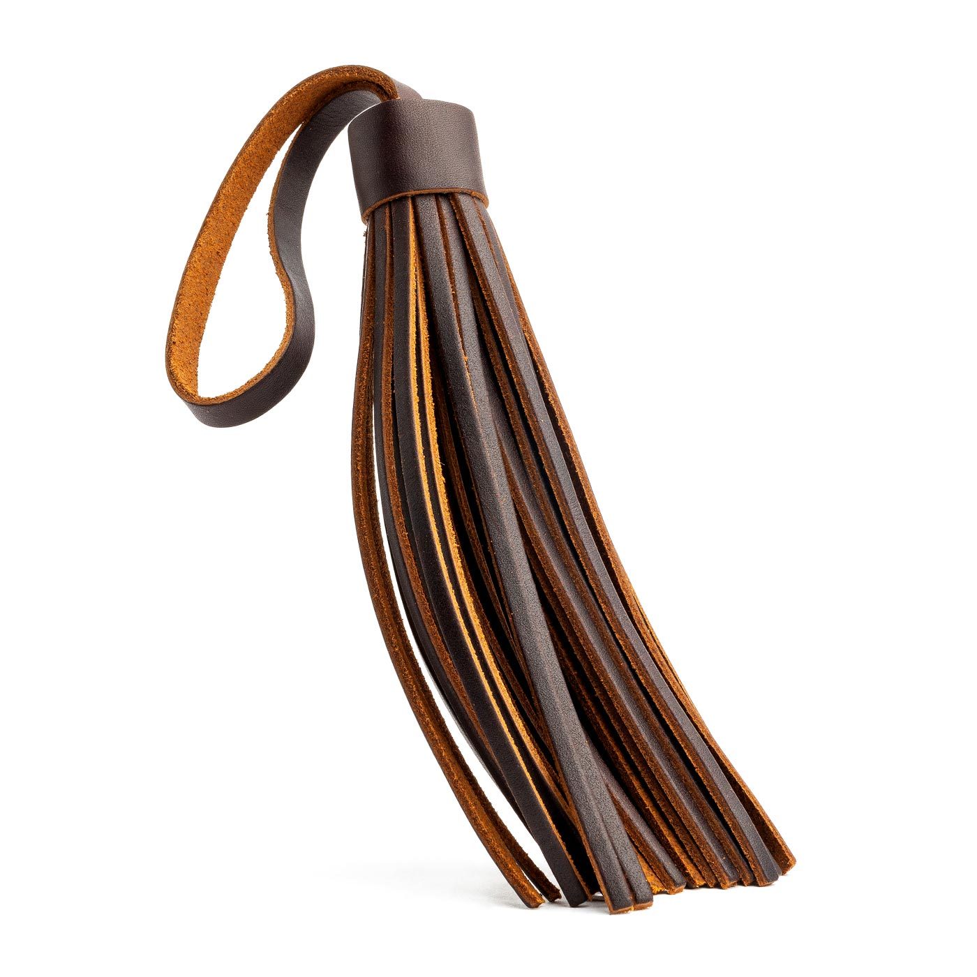 Grizzly Jumbo | Fringed leather tassel with leather loop