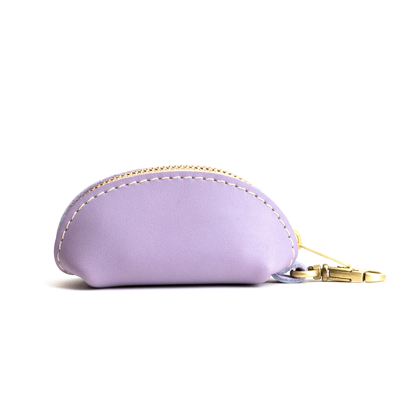 All Color: Lavender | Small taco shaped pouch, swivel lobster clasp