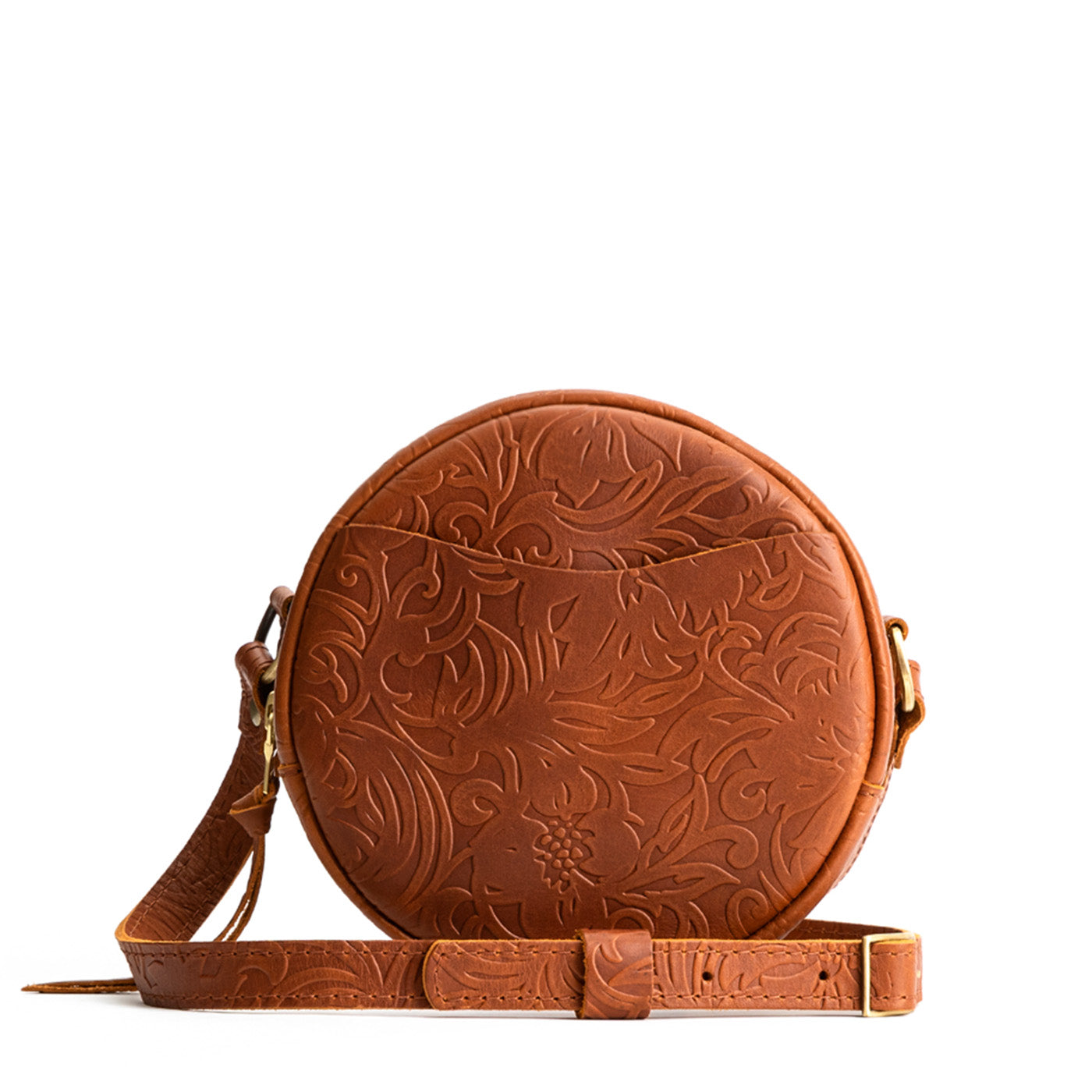 Meadow Small | Circle shaped crossbody bag with top zipper