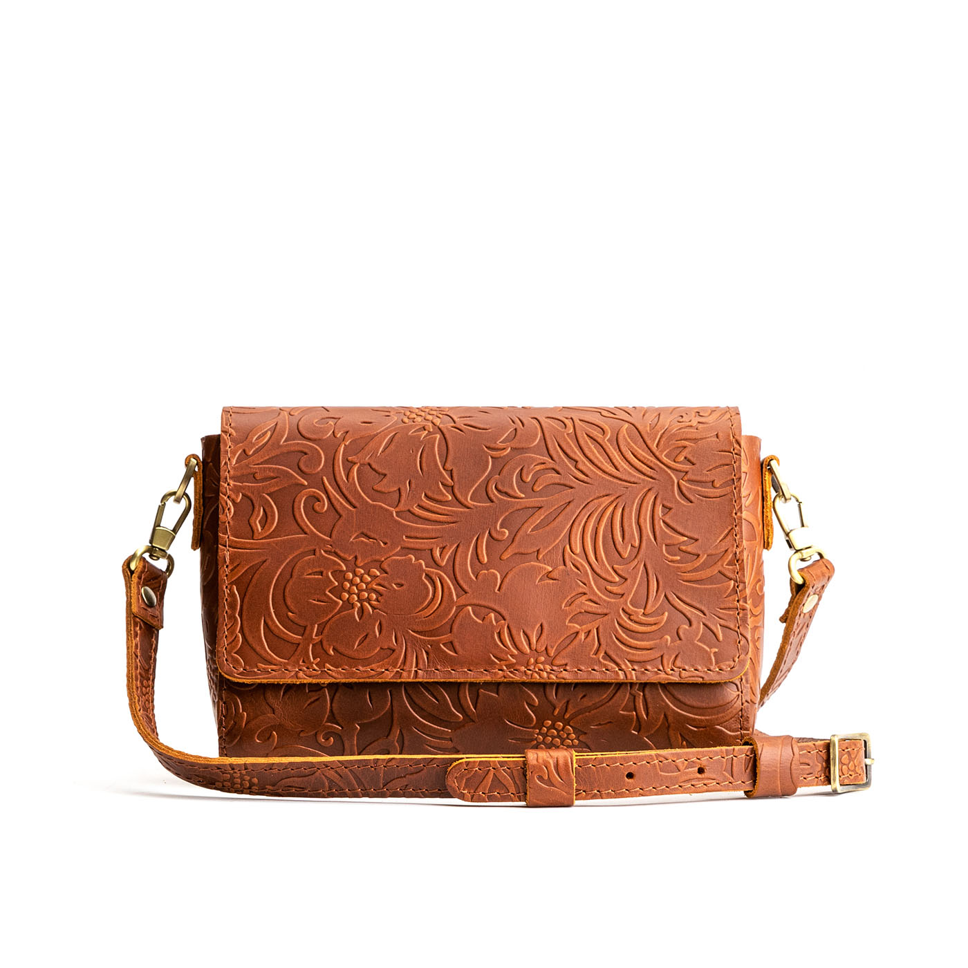 Meadow*Mini | Small Leather Crossbody Bag with Magnetic Messenger Bag Closure