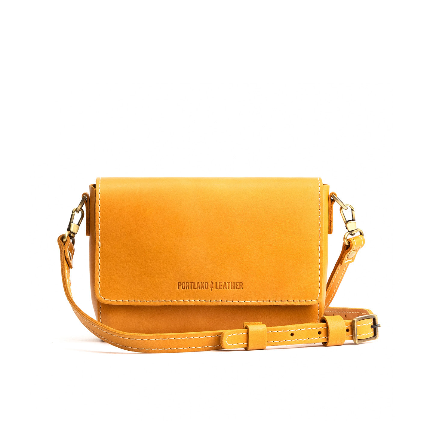 Sunflower*Mini | Small Leather Crossbody Bag with Magnetic Messenger Bag Closure