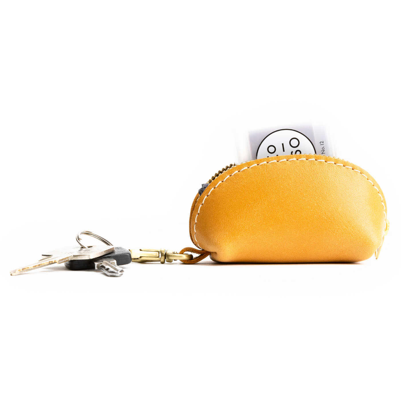 All Color: Sunflower | Small taco shaped pouch, swivel lobster clasp