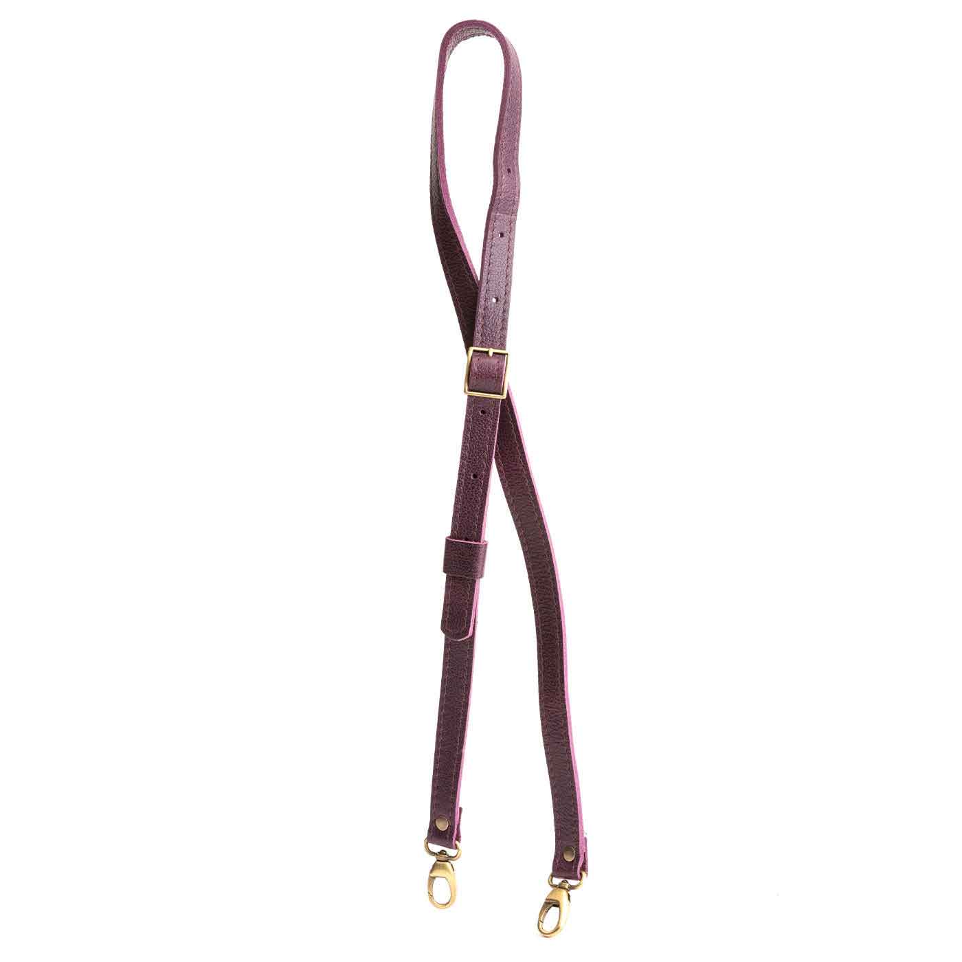 All Color: Plum | leather crossbody strap