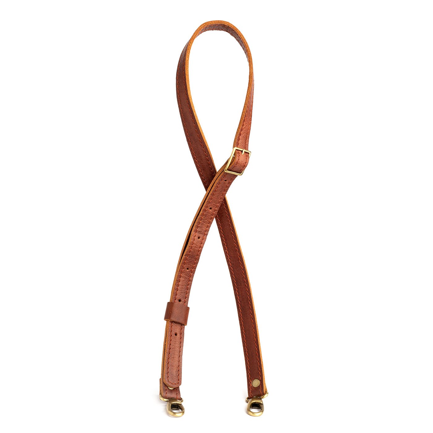 All Color: Nutmeg | leather crossbody strap